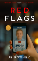 book cover for Red Flags: Bridget Jones meets Black Mirror
