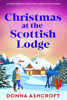 book cover for Christmas at the Scottish Lodge