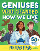 book cover for Fearless Firsts: Geniuses Who Changed How We Live