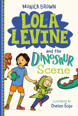 book cover for Lola Levine and the Dinosaur Scene