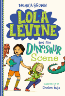 book cover for Lola Levine and the Dinosaur Scene