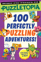 book cover for Puzzletopia: 100 Perfectly Puzzling Adventures!
