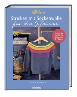 Buchcover für Stricken mit Sockenwolle für die Kleinen