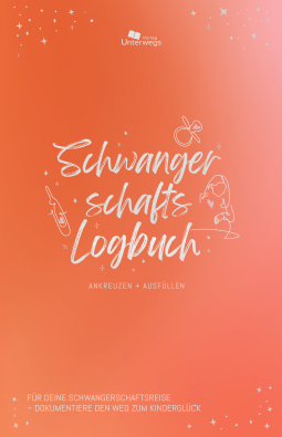 Buchcover für Unterwegs Schwangerschafts-Logbuch
