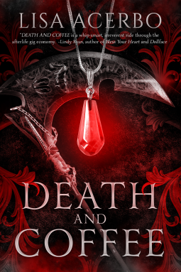 book cover for Death and Coffee