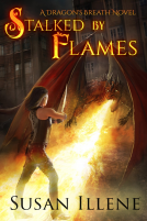 book cover for Stalked by Flames