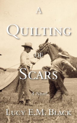book cover for A Quilting of Scars