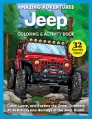 book cover for Amazing Adventures Jeep® Coloring & Activity Book