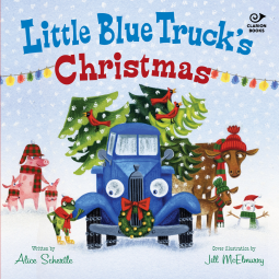 book cover for Little Blue Truck's Christmas