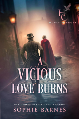 book cover for A Vicious Love Burns