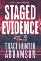 book cover for Staged Evidence