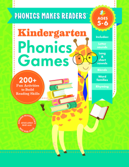 book cover for Phonics Makes Readers: Kindergarten Phonics Games