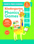 book cover for Phonics Makes Readers: Kindergarten Phonics Games