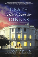 book cover for Death Sits Down to Dinner