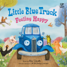 book cover for Little Blue Truck Feeling Happy
