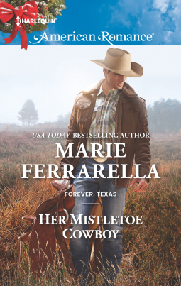 book cover for Her Mistletoe Cowboy