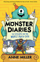book cover for Monster Diaries: The Cyclops and the Worst Party Ever