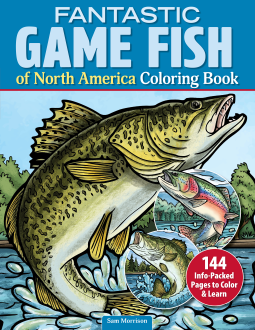 book cover for Fantastic Game Fish of North America Coloring Book