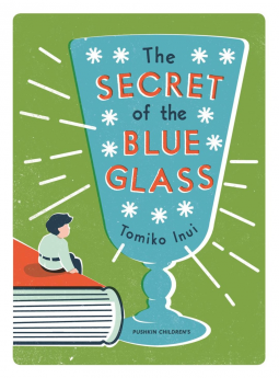 book cover for The Secret of the Blue Glass