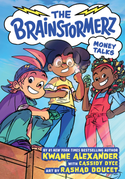 book cover for The Brainstormerz: Money Talks (A Graphic Novel)