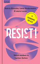 Buchcover für Resist! Weich bleiben in harten Zeiten.