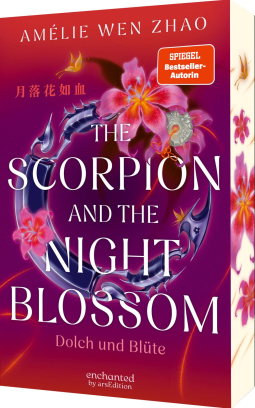 Buchcover für The Scorpion and the Night Blossom – Dolch und Blüte (The Three Realms 1)