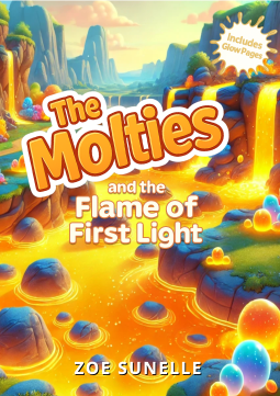 book cover for The Molties and the Flame of First Light