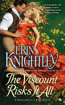 book cover for The Viscount Risks It All