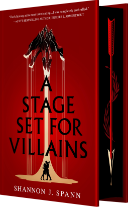 book cover for A Stage Set for Villains
