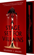 book cover for A Stage Set for Villains