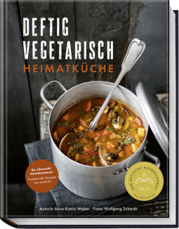 Buchcover für Deftig vegetarisch – Heimatküche