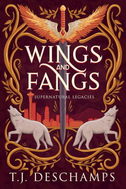 book cover for Wings and Fangs