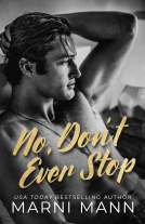 book cover for No, Don't Ever Stop
