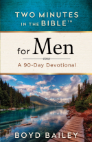book cover for Two Minutes in the Bible for Men