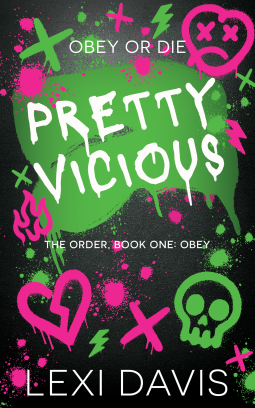 book cover for Pretty Vicious. A Southern Gothic Dark Academia Romance
