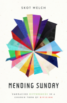 book cover for Mending Sunday