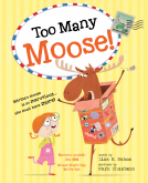 book cover for Too Many Moose!