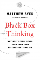 book cover for Black Box Thinking