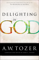 book cover for Delighting in God