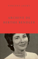 Couverture du livre pour Archive de Berthe Bendler