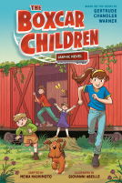 book cover for The Boxcar Children Graphic Novel #1: The Boxcar Children