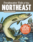 book cover for Freshwater Fish of the Northeast Coloring Book
