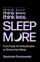 book cover for Think Less, Sleep More