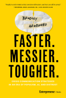 book cover for Faster. Messier. Tougher.