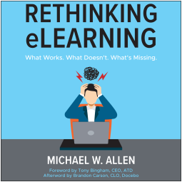 book cover for Rethinking eLearning