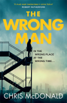 book cover for The Wrong Man