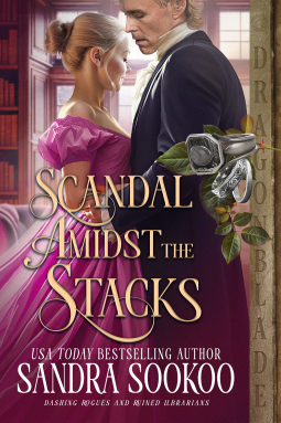 book cover for Scandal Amidst the Stacks