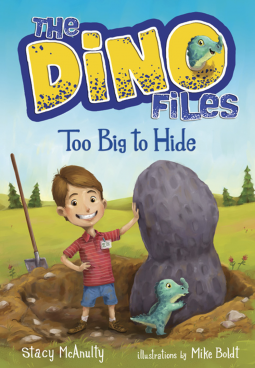 book cover for The Dino Files #2: Too Big to Hide