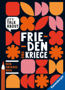 Buchcover für Let's talk about - Frieden und Kriege. Dein Eintragebuch