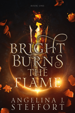 book cover for Bright Burns the Flame